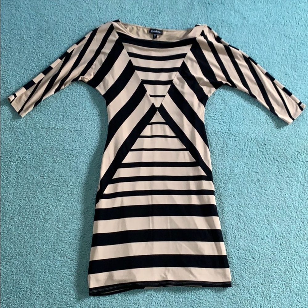 Black and cream dress